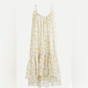 J-Crew Tiered cotton voile beach dress in soft posies (X-S)
